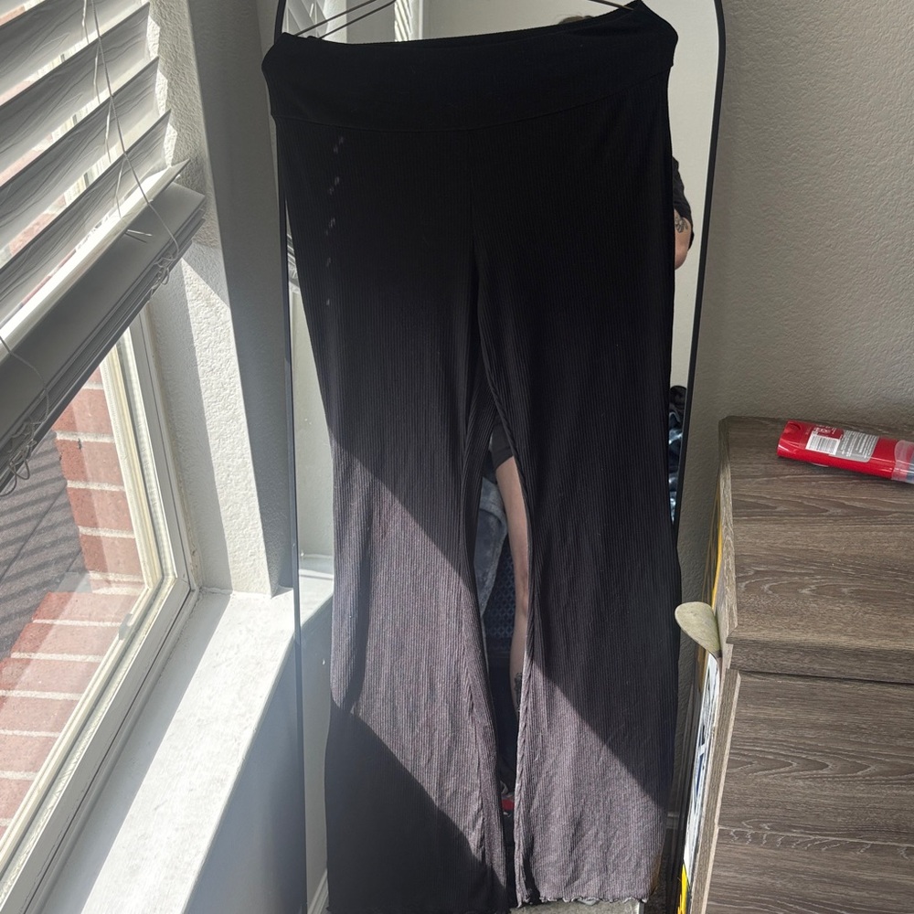 No Boundaries Black Ribbed Pants